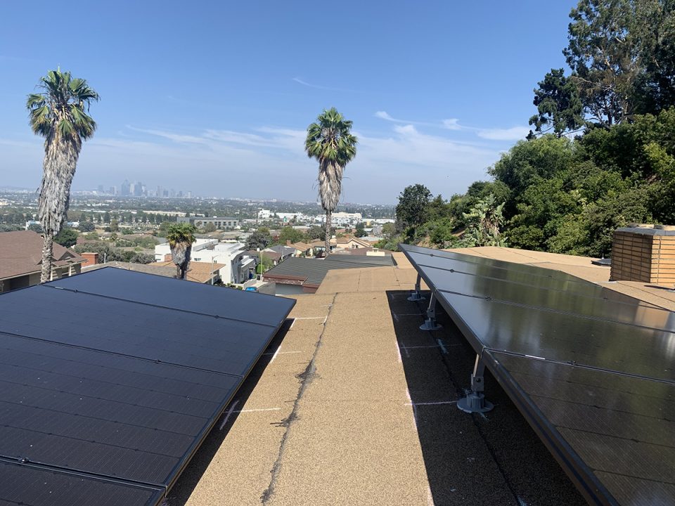 Solar Price 3kw install on flat roof North Eagle Rock Boulevard, Los Angeles, CA