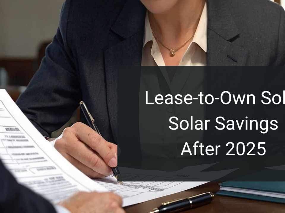 Lease-to-Own Solar: How Homeowners Can Secure Solar Savings After 2025
